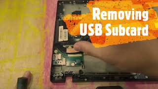 Lenovo Thinkpad T460s T470s Removing USB Subcard [upl. by Gottfried]