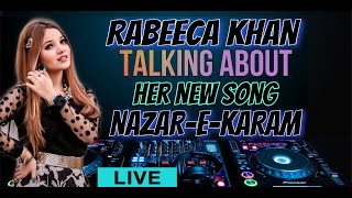 RABEECA KHAN LIVE FOR HER NEW SONG NAZAREKARAM ❤️ [upl. by Eissalc]