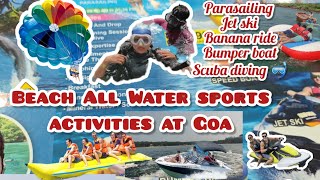 5 Famous watersports activities in Goa  Goa water sports  water ridesgoabeach bhagyashriVlogs [upl. by Haden732]