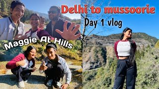 Delhi to Mussoorie Family Trip  trekking at hills  Maggie  Day 1 part 1 vlog  ITSDEEPALI [upl. by Ardnala849]