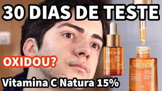 30 DIAS VITAMINA C NATURA CHRONOS  15 DE VITAMINA C PURA E DERIVADA Sérum Intensivo Antioxidante [upl. by Marinelli]