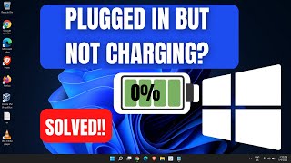 Fix Laptop Battery Not Charging  Plugged in Not Charging Windows 1011 [upl. by Neslund]