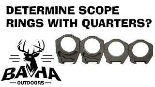 Scope Ring Heights Use pocket change to determine what scope rings to buy [upl. by Anura]