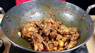 Chicken Fry  Nattu Kozhi Varuval Recipe In Tamil [upl. by Hanleigh]