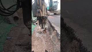 Underground broken pipe pile pullingout process [upl. by Nylrac380]