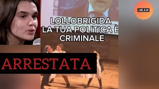 MARIASOFIA FEDERICO VIENE ARRESTATA DURANTE UNA MANIFESTAZIONE PER GL ANIMALI E ATTACCA LOLLOBRIGIDA [upl. by Anneliese]