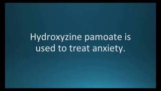 How to pronounce hydroxyzine pamoate Vistaril Memorizing Pharmacology Flashcard [upl. by Dacie]