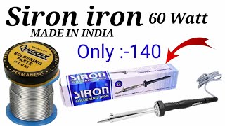 60w Siron Soldering iron Unboxing amp Review With Full Details। यह आयरन सालों साल चलेगी।Omitech [upl. by Lenrad]