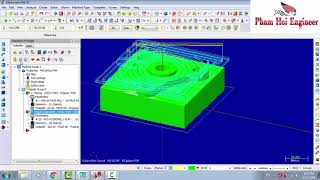 Bài 3 Hướng dẫn lập trình phay cơ bản trên phần mèm Mastercam [upl. by Wilmar798]