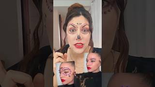 Catrina para halloween con hisopos maquillajetips trucosmaquillaje makeuptutorial maquillaje [upl. by Yor199]