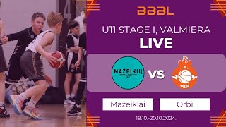 Mažeikiai 2014 vs BC Orbi 2014  BBBL Boys U11 [upl. by Alain]