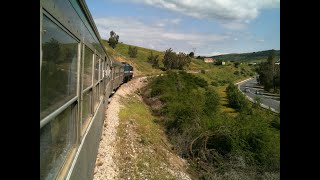 SNTF  train régional Thenia  Lakhdaria  rame ordinaire locomotive diesel [upl. by Oigres]