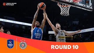 EfesPartizan  Round 10 Highlights  202324 Turkish Airlines EuroLeague [upl. by Annoval]