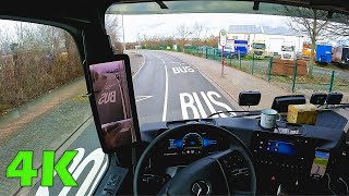 Mercedes Actros L 2023 POV truck driving in Deutschland Meerane [upl. by Aerdnad]