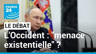 LOccident quotmenace existentiellequot pour la Russie de Vladimir Poutine  • FRANCE 24 [upl. by Kevon]