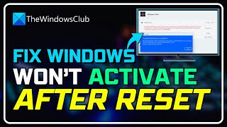 Troubleshooting Windows Activation Solutions After Reset Clean Install or Update Failures [upl. by Ardnuassac923]