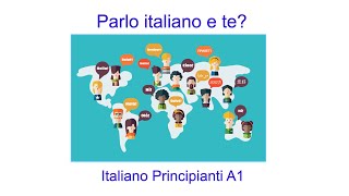 Parlo italiano e te Italiano Principianti A1 Plurale Verbo in are Presente Indicativo [upl. by Anaela544]