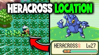 WHERE TO FIND HERACROSS ON POKEMON EMERALD [upl. by Schwinn]