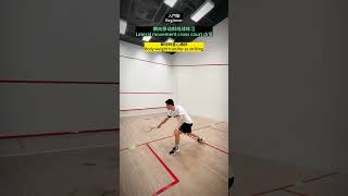 Squash Essentials EP37  Lateral movement cross court drill squash 壁球 squashcoaching [upl. by Boigie]