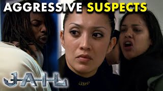 ⛔️ Aggressive amp Rowdy Suspects Moments Behind Bars  JAIL TV Show [upl. by Keenan]