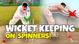 WICKET KEEPING ON SPINNER  WICKET KEEPING DRILLS FOR BEGINNERS [upl. by Irakuy988]