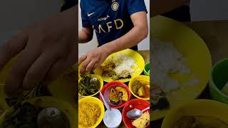 lunch food bengalifood foodie bengalilunchthali indiancuisine bengali shorts short [upl. by Lock289]