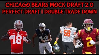 Bears Mock Draft 20  PERFECT Mock  Marvin Harrison Jr amp JPJ [upl. by Adnouqal]