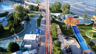 Cedar Point Magnum XL200  On Ride Front Row POV  July 15 2015 [upl. by Bertilla]