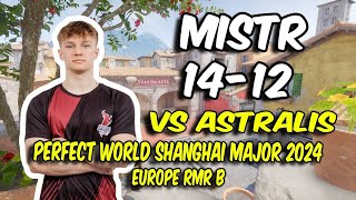 Sashi MistR 1412 vs Astralis Inferno  Perfect World Shanghai Major 2024 Europe RMR B  CS2 POV [upl. by Anyzratak]