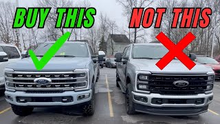 2024 Ford Superduty Lariat vs Platinum which is the best value HD trim option [upl. by Yannodrahc612]