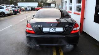 Mercedes R171 SLK200K CKS Sport Exhaust and Accessories [upl. by Heigho240]