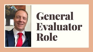 How to perform the Toastmasters General Evaluator Role [upl. by Pomeroy]