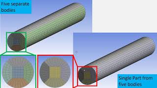 Design Modeler basic tutorial 11 Forming a single Part from multiple bodies [upl. by Marigolde]