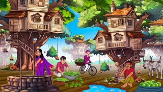 जादुई पेड़ों पर गाँव  Hindi Kahaniya  Moral Stories  Bedtime Stories  Story In Hindi [upl. by Ettore]