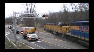 TRRS 162 Marquette Rail Z151 with GLLX 3001 MQT 2007 amp 2004 on 122612 [upl. by Marjie]