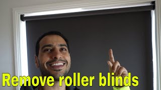 How to remove roller blinds  window blind roll take down [upl. by Kare]