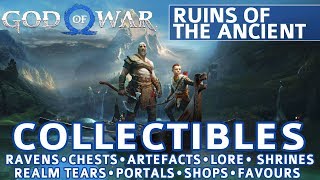 God of War  Ruins of the Ancient All Collectible Locations Purple Language Cipher Chest  100 [upl. by Jem244]