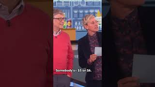 Billionaire Bill Gates guesses everyday grocery store prices PART 3 ellen shorts [upl. by Cathi]