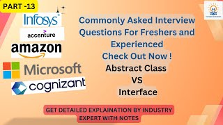 Most Commonly Asked Questions For Freshers Abstract VS Interface interviewquestions interviewtips [upl. by Stallworth]