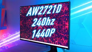 Alienware AW2721D Review Is Shrouds Monitor Any Good 240hz 1440p [upl. by Asenab]