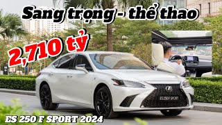 🌟 Lexus ES 250 F SPORT 2024 màu trắng 085  Cảm giác thể thao và chắc chắn  Quyết 0886092888 [upl. by Addiego595]