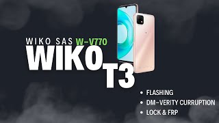 Wiko T3 FLASHING  FRP  DmVerity Curruption  Wiko WV770 202309 Latest security [upl. by Llerdna435]