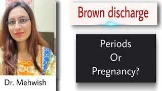 brown discharge period or pregnancy  brown discharge in early pregnancy in urdu  mommy expertise [upl. by Aehr]