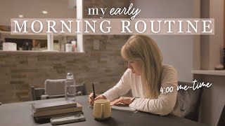 4時起き！暗闇の中で始まる私の早朝ルーティン😆 My early morning routine【ちかの英語日記】〔1184〕 [upl. by Hum]