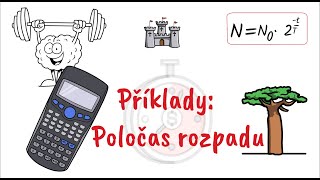 Radioaktivita a poločas rozpadu 33  příklady [upl. by Odlaner]