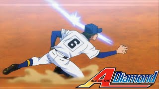 Haruichi and Kuramochi Double Play against Yakushi High in Final  Ace of Diamond  Diamond No Ace [upl. by Erehs]