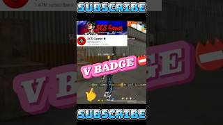 V BADGE SCS GAMER 7M SHOW ME EMOT 🤬😱 freefire attitude viralvideo shorts [upl. by Atteuqal]