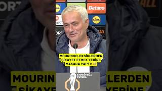 BRAVO HOCA Mourinho eksiklerden şikayet etmek yerine makara yaptı quotİşin komiği şuquot [upl. by Jorgan]