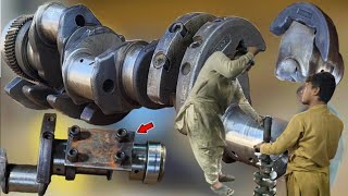 Assembling a Broken Truck Crankshaft A StepbyStep Guide [upl. by Dulcy]