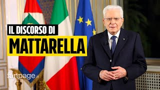 Il discorso di fine anno del Presidente della Repubblica Mattarella [upl. by Hak]